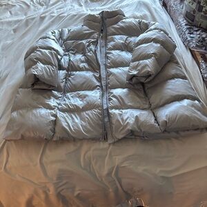 Lands' End Light Gray Women's Puffer Coat